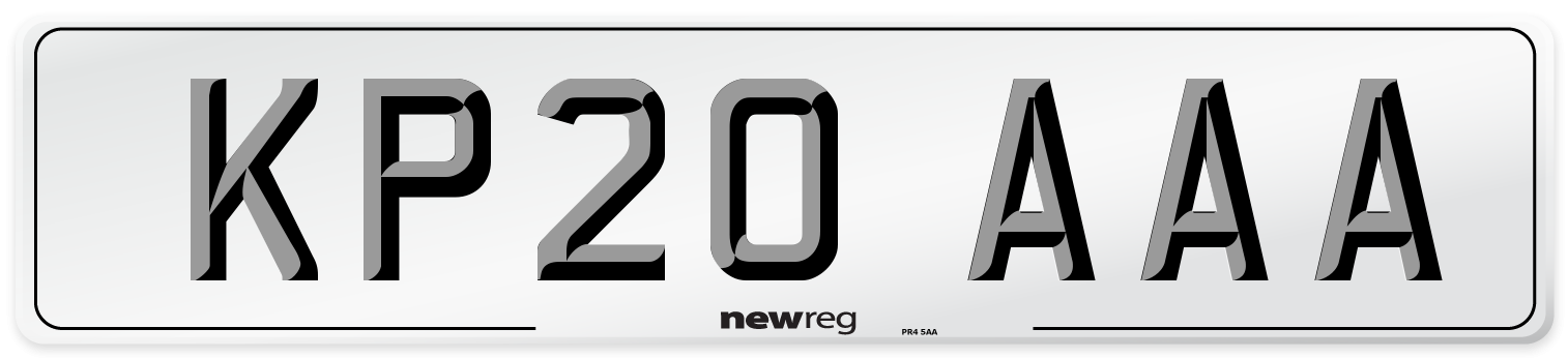 KP20 AAA Number Plate from New Reg